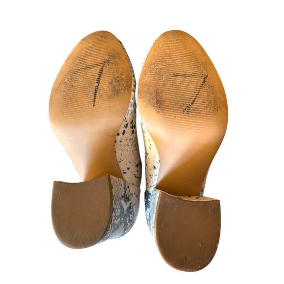 Steve Madden Snakeskin Print Block Heel Ankle Boots – Size 6.5M - Picture 9 of 9